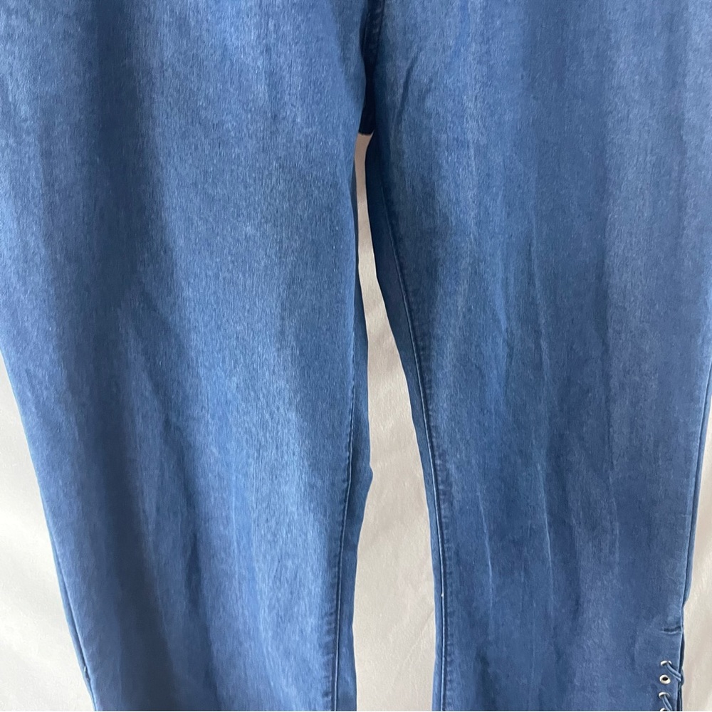 Flare Gromet Lace up Jeans - Picture 5 of 10